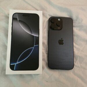 Apple iPhone 16 Pro Max 256GB  | Verizon ONLY | Black Titanium 100% Batt